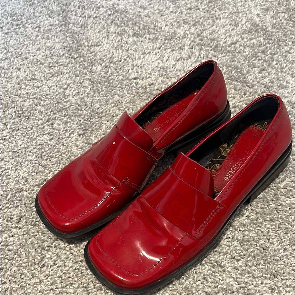 Shiny Red Loafers
